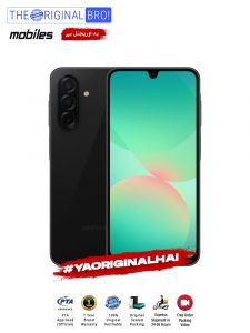 Samsung A26 5G - 8GB RAM - 256GB Storage - PTA Approved - 12 Months Warranty - Black - The Original Bro Mobiles - TOB32